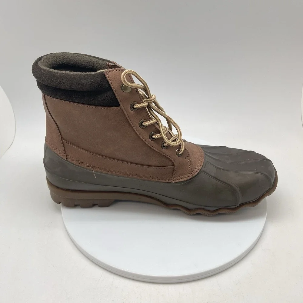Sperry Boots Mens 12 Brewster Waterproof Boot Dark Tan STS14140 Outdoor Shoes‎